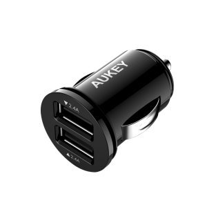 AUKEY Car Charger, Flush Fit Dual Port 4.8A Output