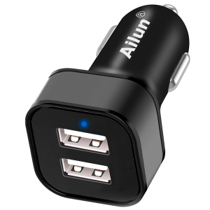 Car Charger Adapter,Dual Smart USB Ports,4.8A/24W