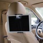 [OTISA] 2-in-1 Tablet and Cellphone Adjustable Universal Car Headrest Mount Holder Car Cradle