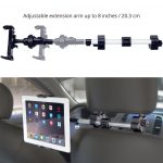 iKross Car Headrest Mount Holder with 360 Degrees Rotation for 7-10.2-Inch Tablets
