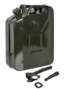 TMS 5 Gal 20L Gasoline Gas Fuel Caddy Tank Emergency Backup Army Military