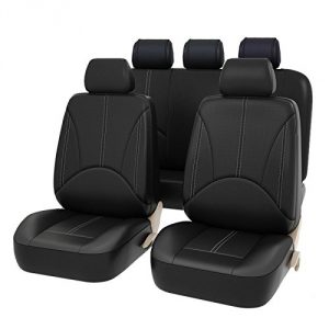 CAR PASS - 11PCS Elegant Luxurous PU Leather Automotive Universal Seat Covers Set Package