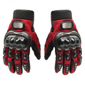 Carbon Fiber Motorcycle Motorbike Cycling Racing Full Finger Gloves