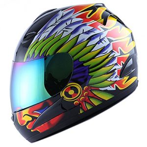 Motorcycle Street Bike Indian Full Face Adult Helmet